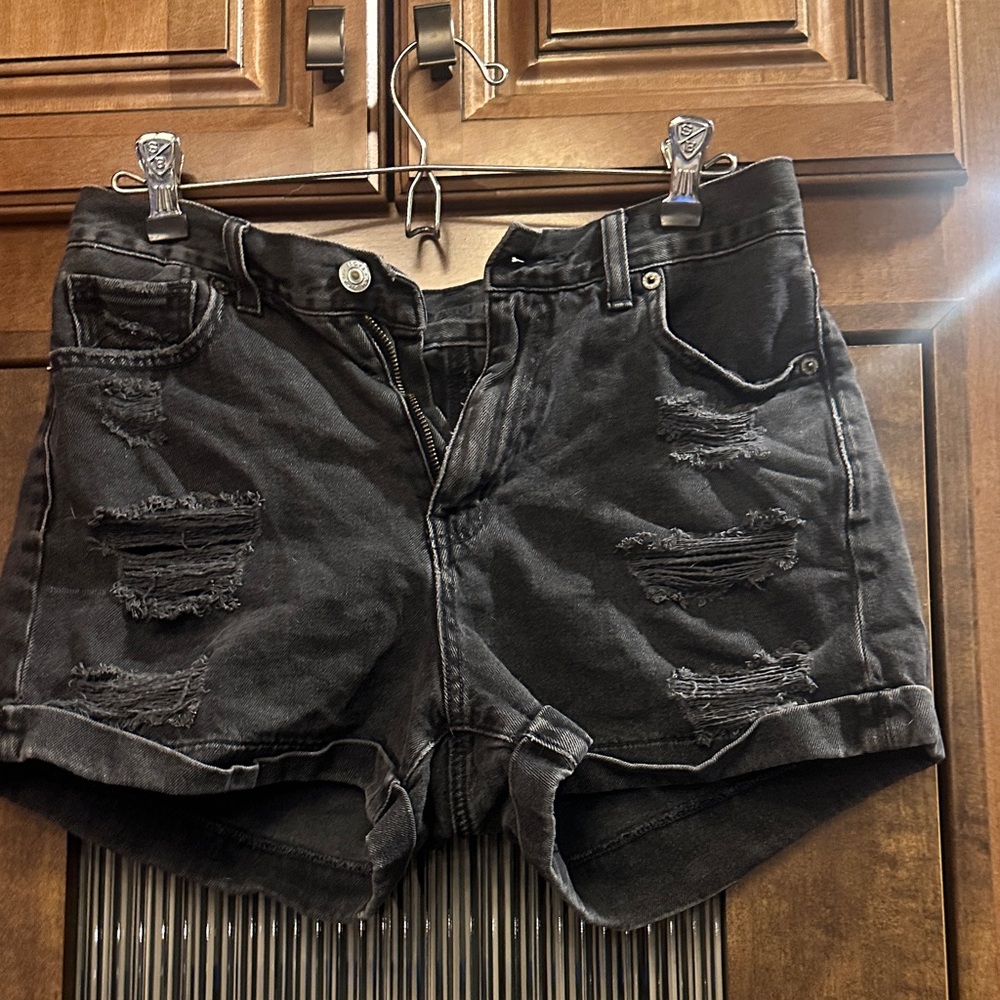American Eagle Outfitters Black Jean Shorts